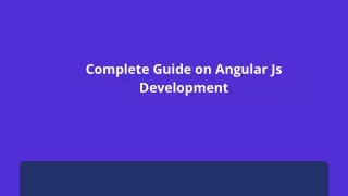 complete guide on angular js development