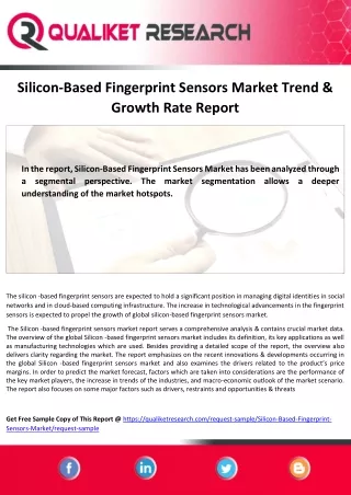 silicon based fingerprint sensors market trend