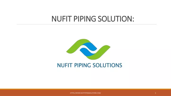 nufit piping solution