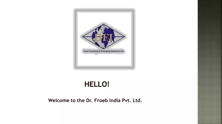 welcome to the dr froeb india pvt ltd