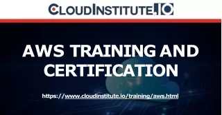 Professional AWS Training and Certification -  cloudinstitute.io