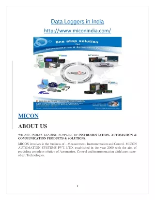 data loggers in india