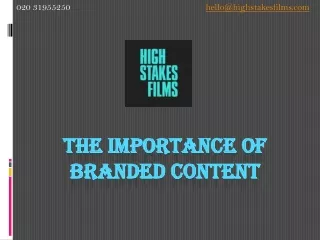 the importance of branded content