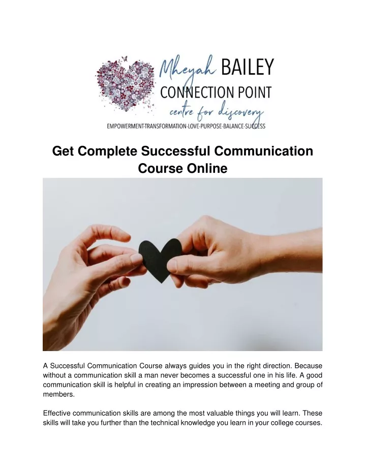 get complete successful communication course