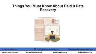 Things You Must Know About Raid 0 Data Recovery