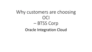 why customers are choosing oci btss corp oracle