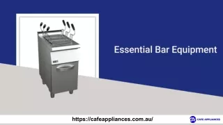 Checklist of Essential Bar Equipment