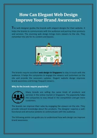 how can elegant web design improve your brand