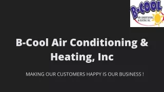 b cool air conditioning heating inc