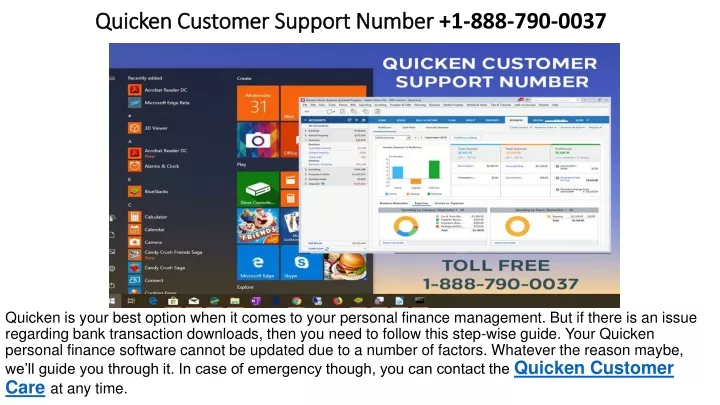 quicken customer support number 1 888 790 0037