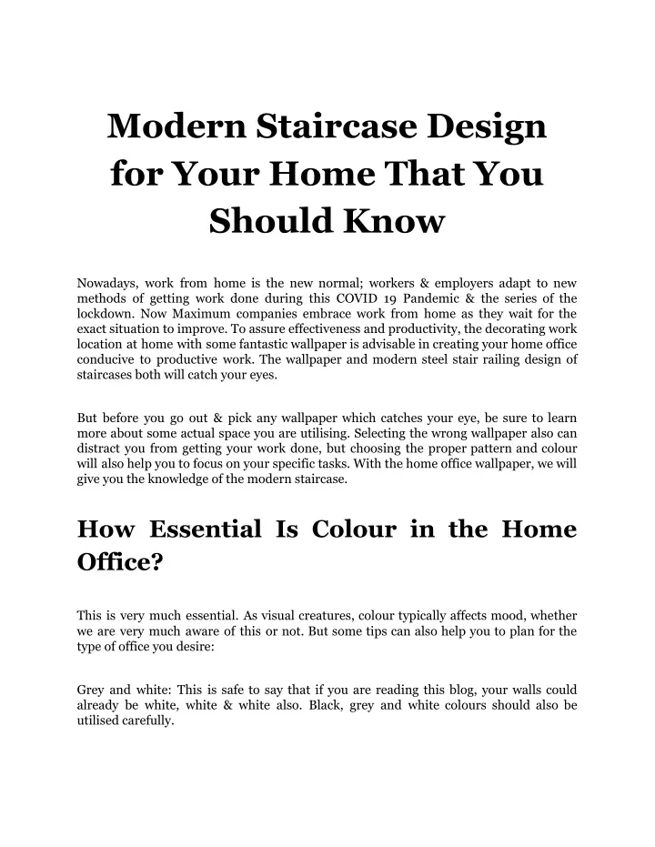 modern staircase design for your home that