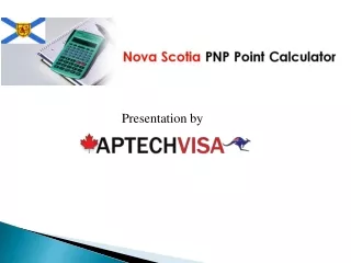 Nova Scotia PNP Points Calculator - Aptech Visa