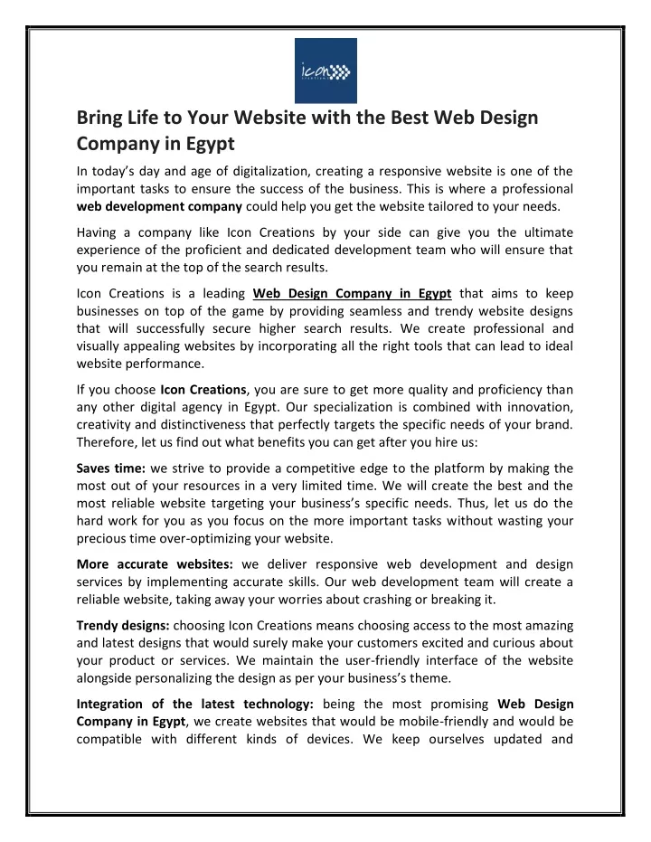 bring life to your website with the best