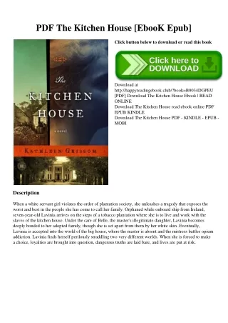 PDF The Kitchen House [EbooK Epub]