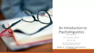 Introduction to Psycholinguistics(1)