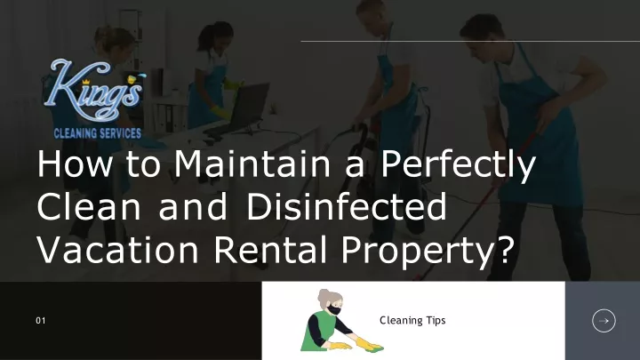 how to maintain a perfectly clean and disinfected vacation rental property