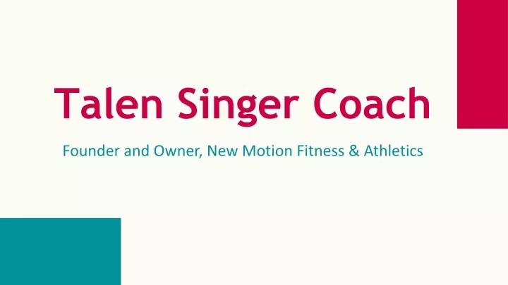 talen singer coach