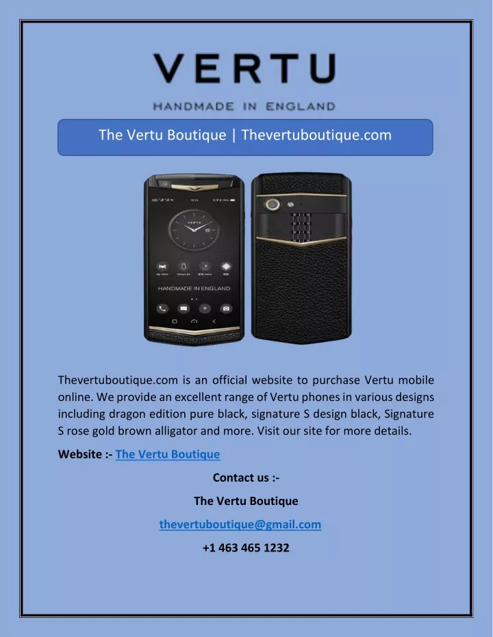 the vertu boutique thevertuboutique com