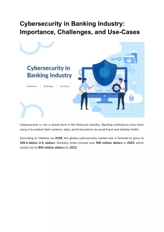 Cybersecurity in Banking Industry_ Importance, Challenges, and Use-Cases