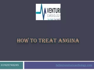 how to treat angina