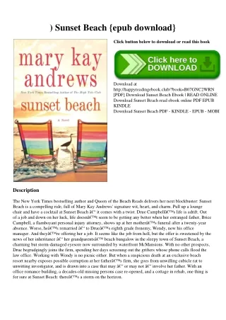 ^DOWNLOAD-PDF) Sunset Beach {epub download}