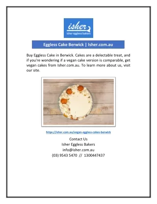 Isher Eggless Bakers