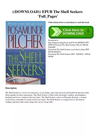 ((DOWNLOAD)) EPUB The Shell Seekers 'Full_Pages'