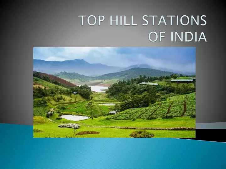 top hill stations of india
