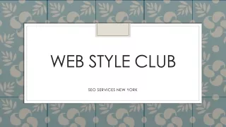 web style club