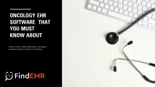 Oncology EHR Software  That You Must Know About