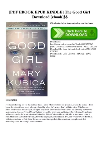 [PDF EBOOK EPUB KINDLE] The Good Girl Download [ebook]$$