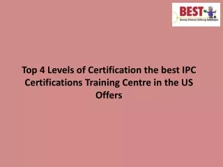 top 4 levels of certification the best