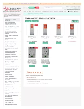 temporary site boards (patented) - AGM Electrical Supplies