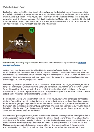 wie kaufe ich spotify plays