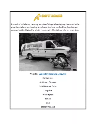 Upholstery Cleaning Longview  Carpetcleaninglongview.com