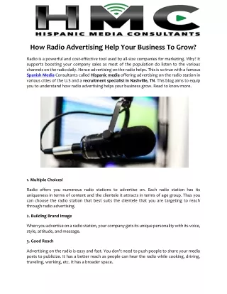 How Radio Advertising Help Your Business To Grow
