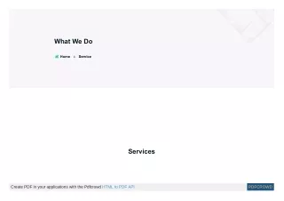 what we do