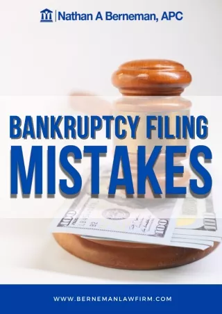 Common Bankruptcy Mistakes