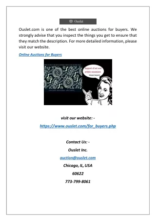 ouslet com is one of the best online auctions