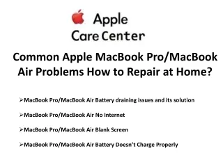 Common Apple MacBook Pro/MacBook Air Problems How to Repair at Home.