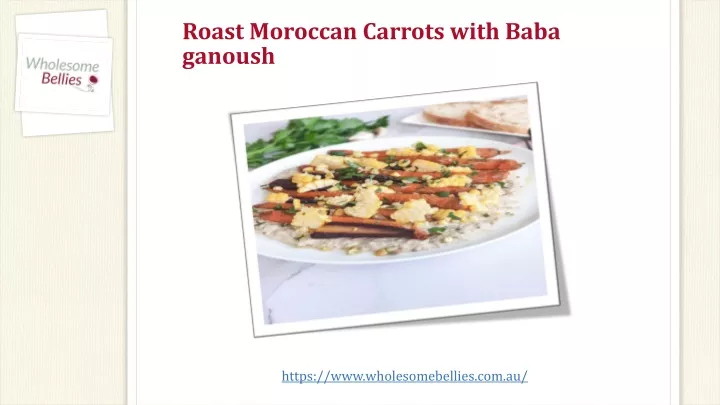 roast moroccan carrots with baba ganoush