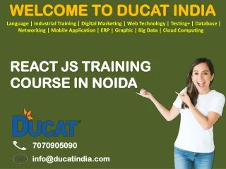 react js training course in noida