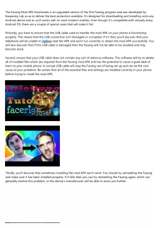 the facerig mod apk downloads is an upgraded