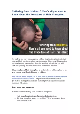 suffering from baldness here s all you need