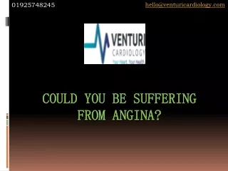 could you be suffering from angina