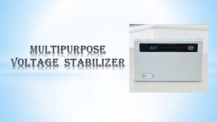 multipurpose voltage stabilizer