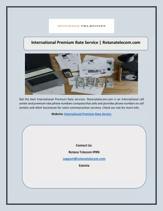 International Premium Rate Service | Rotanatelecom.com