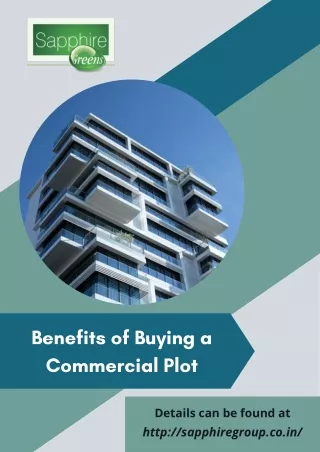 benefits of buying a commercial plot