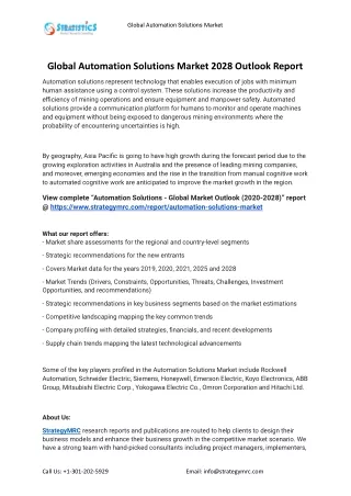 global automation solutions market