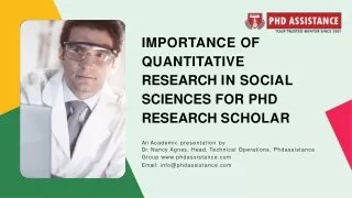 Importance of Quantitative Research in Social Sciences for PhD Research Scholar - Phdassistance